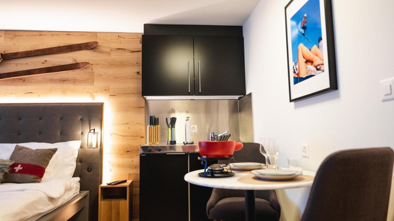 Wunderstay Alpine 403 Centric Studio Balcony/View Davos Exterior photo